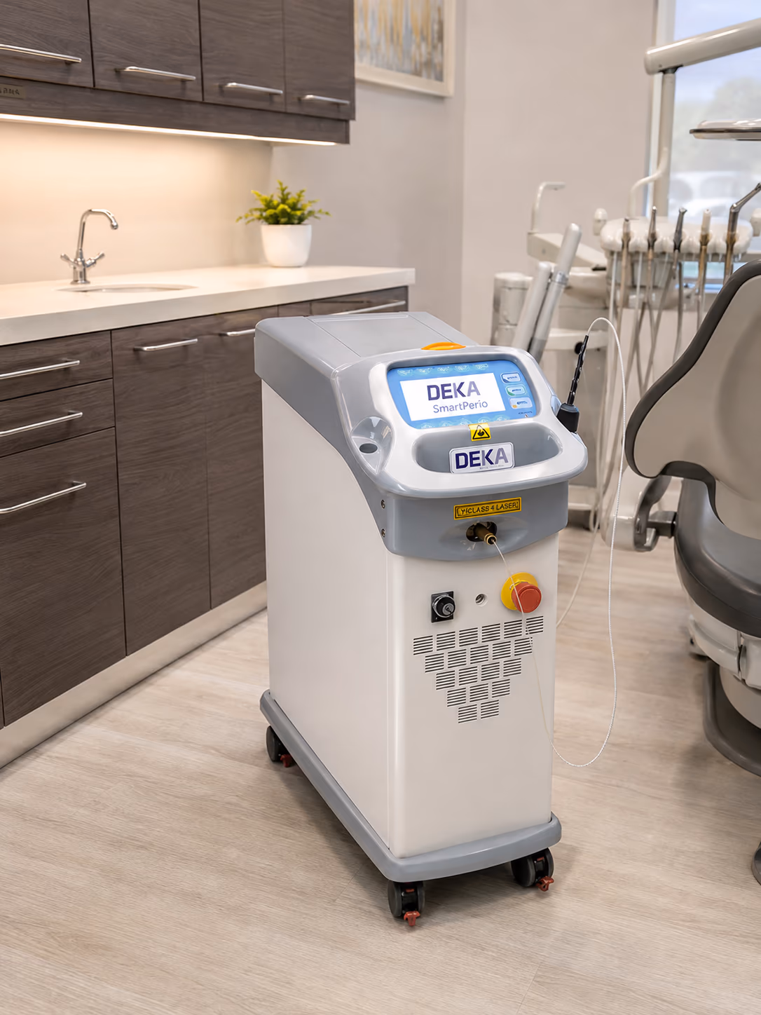 DEKA SmartPerio Nd:YAG laser in a dental operatory